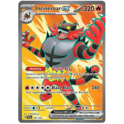 Incineroar EX 187/162