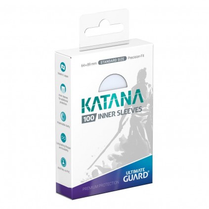 Ultimate Guard Katana Sleeves Standard Size (100) - Transparent